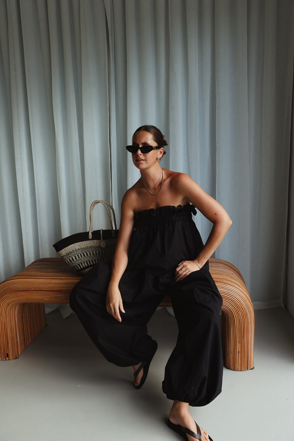 GENE pant in black